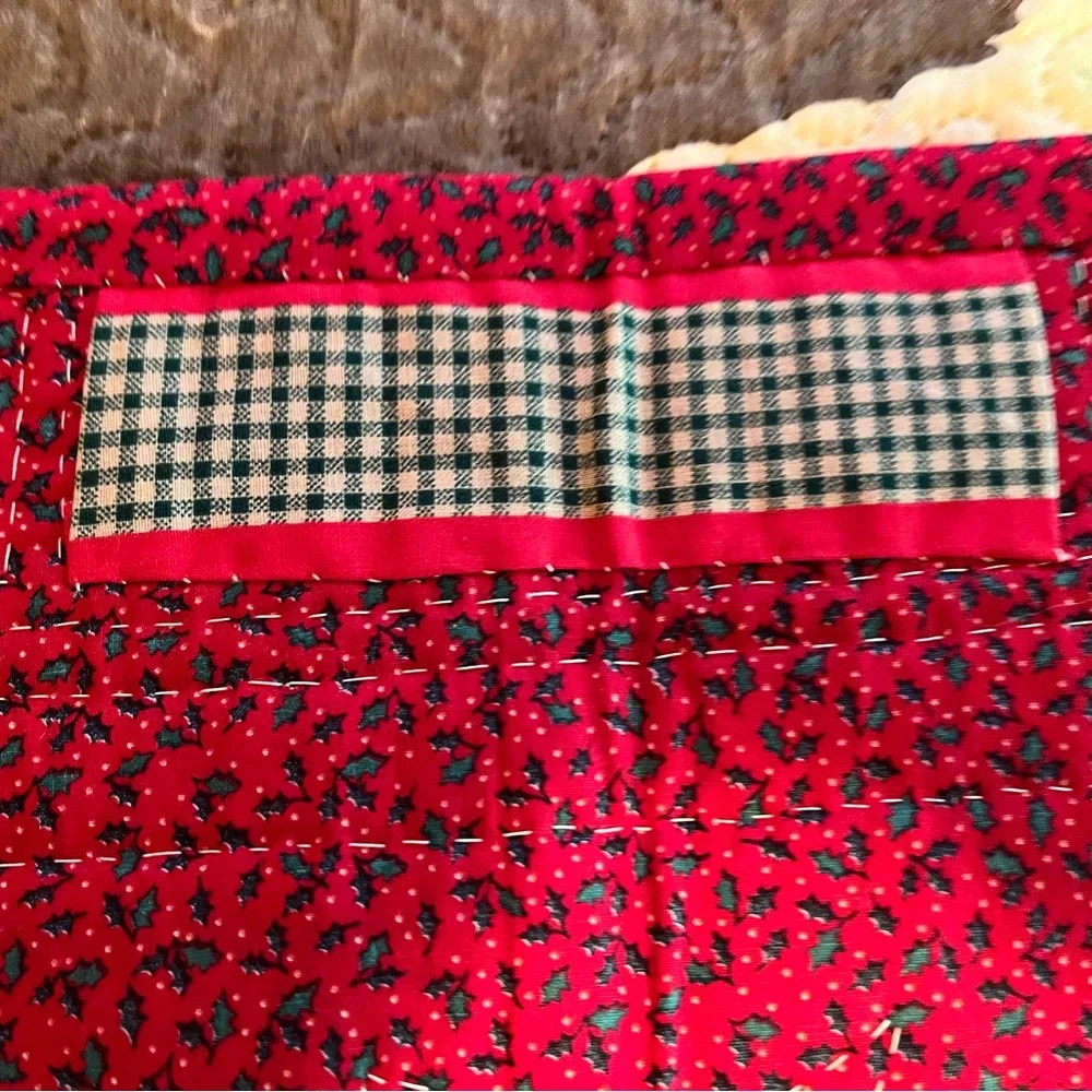 Festive Holiday Quilt with Snowman and Angel Design-Handmade